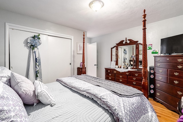 609 Lynn Rd, New Albany, IN 47150 - bedroom featuring light wood-type flooring and a closet
