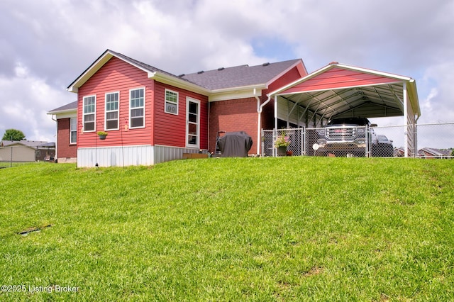 126 Shallow Springs Ct, Bardstown, KY 40004 - rear view of property with a detached carport and brick siding