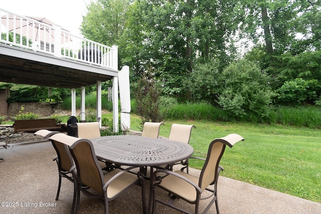 3511 Hardwood Forest Dr, Louisville, KY 40214 - view of patio with outdoor dining space and a deck
