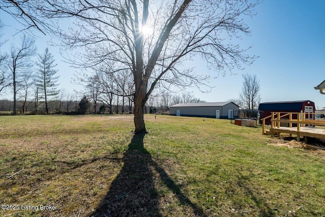 570 Sulphur Rd, Smiths Grove, KY 42171 - view of green lawn with an outdoor structure