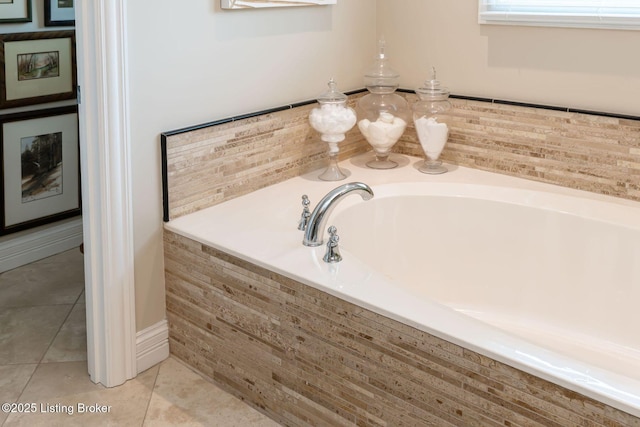 12812 Ridgemoor Dr, Prospect, KY 40059 - full bathroom with tile patterned flooring and a bath