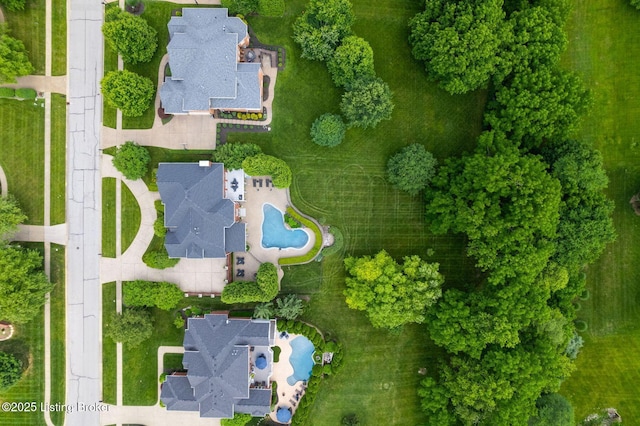 12812 Ridgemoor Dr, Prospect, KY 40059 - drone / aerial view of a pool