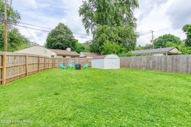 1301 Mark Trail Rd, Louisville, KY 40242 - fenced backyard featuring a storage shed