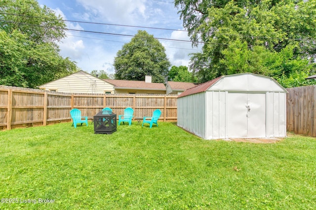 1301 Mark Trail Rd, Louisville, KY 40242 - fenced backyard featuring a storage shed