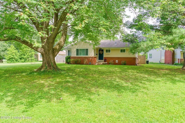 1301 Mark Trail Rd, Louisville, KY 40242 - view of front facade featuring a front lawn and brick siding