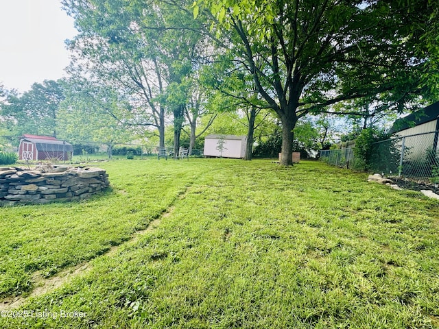4021/2 Ripy St, Lawrenceburg, KY 40342 - fenced backyard featuring a storage shed