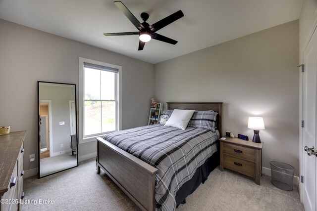 1605 Meremont Ridge Rd, Louisville, KY 40245 - bedroom featuring light carpet and a ceiling fan