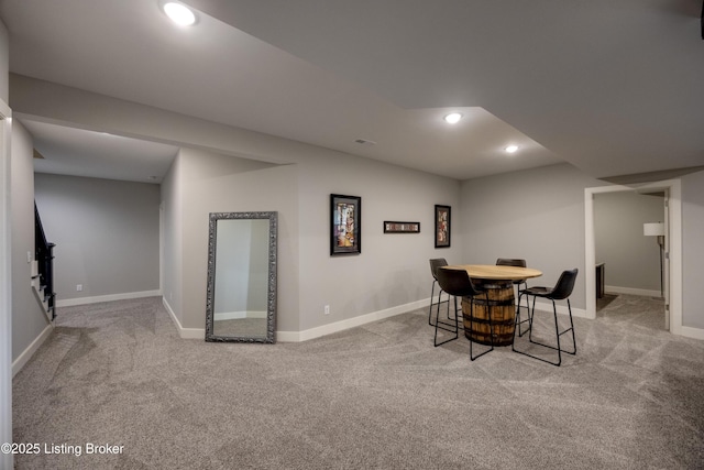 1605 Meremont Ridge Rd, Louisville, KY 40245 - dining area with carpet floors and recessed lighting