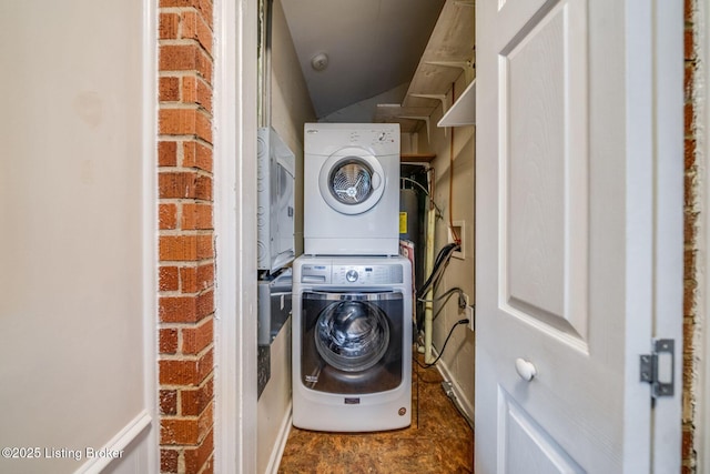 4229 Hillbrook Dr, Louisville, KY 40220 - laundry area featuring estacked washer and dryer
