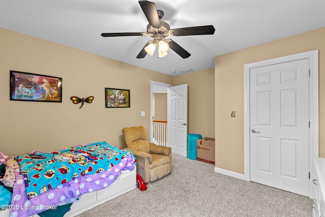 5606 Sundrop Pl, Crestwood, KY 40014 - bedroom with carpet flooring and ceiling fan