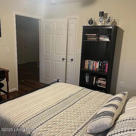 192 Patrum Sisters Way, Danville, KY 40422 - bedroom with dark wood-type flooring and baseboards