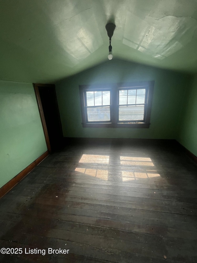 322 N 32nd St, Louisville, KY 40212 - bonus room featuring dark wood finished floors and lofted ceiling