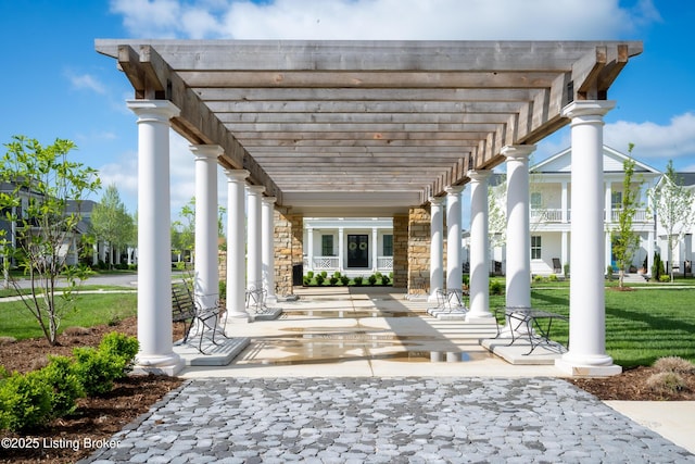 11403 River Beauty Loop, Prospect, KY 40059 - covered porch featuring a pergola