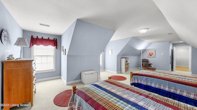 3221 Overlook Ridge Rd, Prospect, KY 40059 - bedroom featuring light carpet and vaulted ceiling