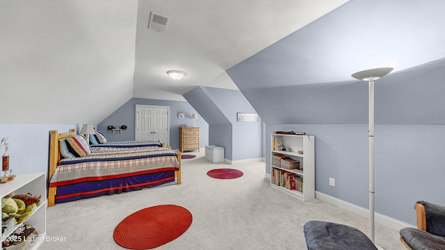 3221 Overlook Ridge Rd, Prospect, KY 40059 - bedroom featuring carpet floors and lofted ceiling
