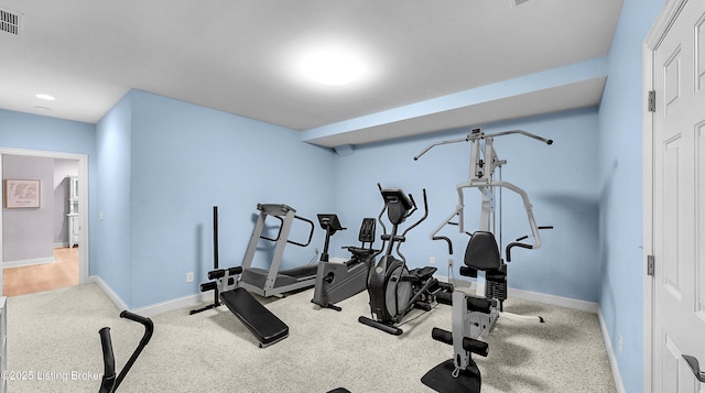 3221 Overlook Ridge Rd, Prospect, KY 40059 - exercise area with baseboards and recessed lighting