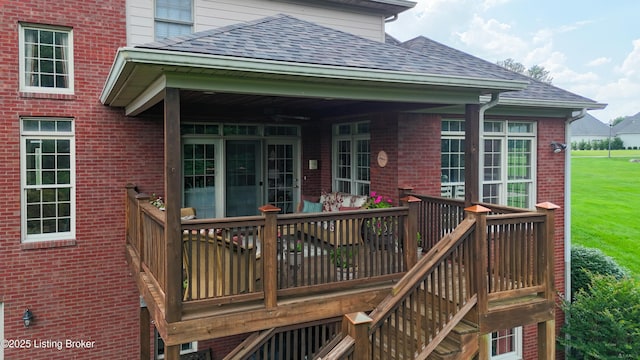 3221 Overlook Ridge Rd, Prospect, KY 40059 - view of wooden deck