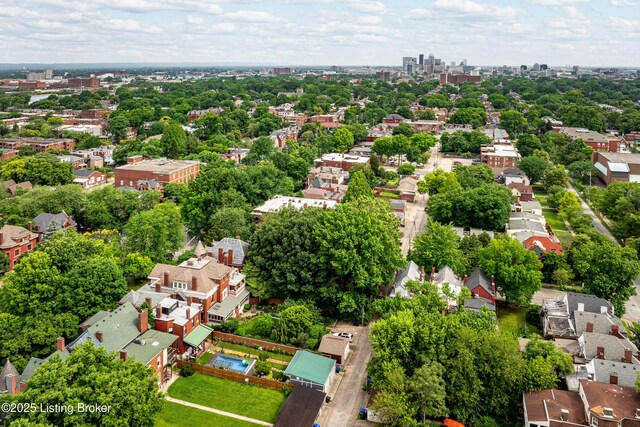 1629 S 3rd St Apt 102, Louisville, KY 40208 - aerial view of residential area with a tree filled landscape