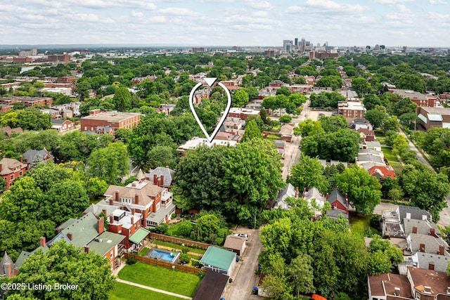 1629 S 3rd St Apt 102, Louisville, KY 40208 - bird's eye view of a tree filled landscape
