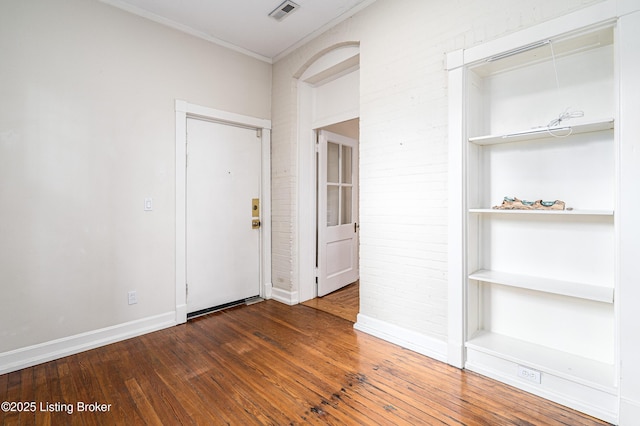 1629 S 3rd St Apt 102, Louisville, KY 40208 - entryway with hardwood / wood-style floors and ornamental molding