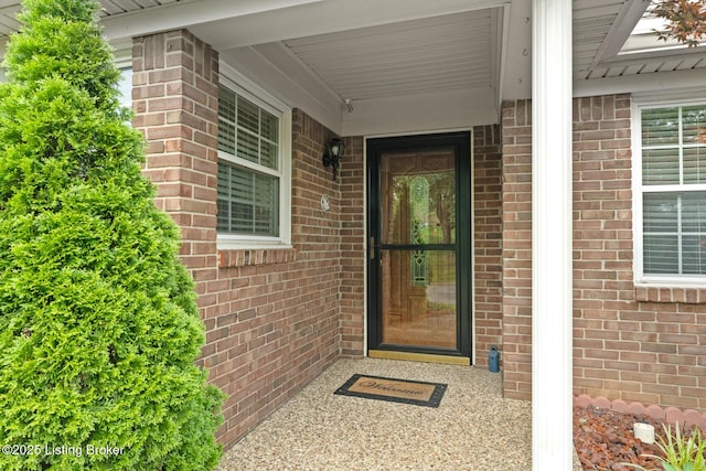 8001 Port Royal Ct, Louisville, KY 40291 - property entrance featuring brick siding
