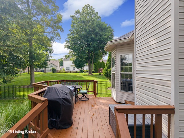 3506 Coventry Tee Ct, Louisville, KY 40241 - wooden deck with area for grilling
