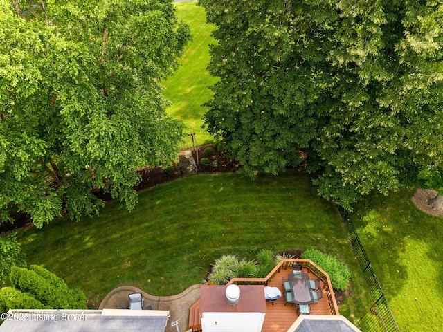 3506 Coventry Tee Ct, Louisville, KY 40241 - view of grassy yard with a deck