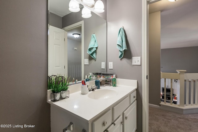 3506 Coventry Tee Ct, Louisville, KY 40241 - bathroom featuring vanity and a chandelier