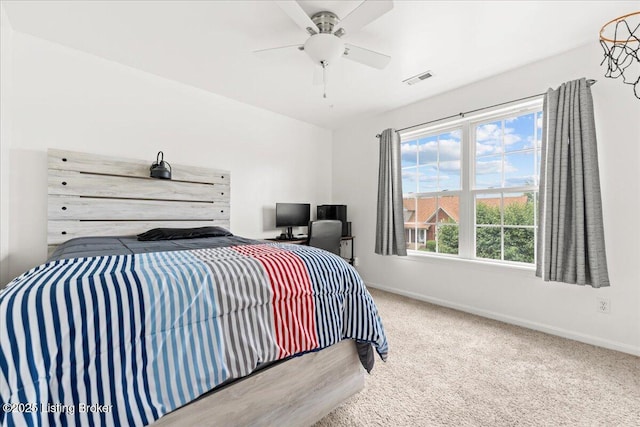 9311 Artis Way, Louisville, KY 40291 - bedroom with carpet flooring and a ceiling fan
