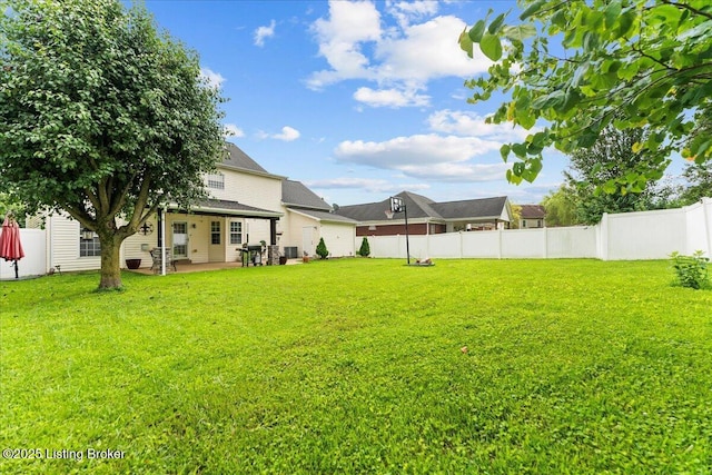 9311 Artis Way, Louisville, KY 40291 - fenced yard featuring a patio