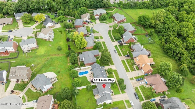 9311 Artis Way, Louisville, KY 40291 - aerial view of property's location with nearby suburban area