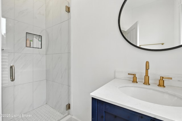 143 State St, Louisville, KY 40206 - bathroom with vanity and a shower stall