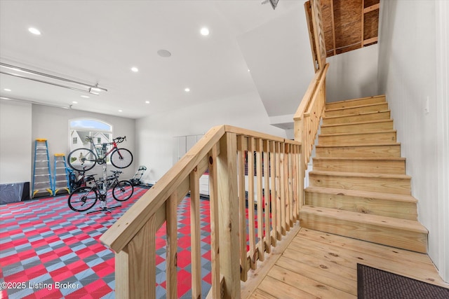 6511 Rosecliff Ct, Prospect, KY 40059 - stairs with recessed lighting