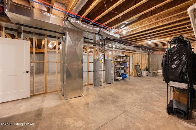 6511 Rosecliff Ct, Prospect, KY 40059 - unfinished basement featuring water heater and heating unit