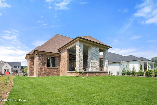6511 Rosecliff Ct, Prospect, KY 40059 - view of front of home featuring brick siding, a shingled roof, and an attached garage