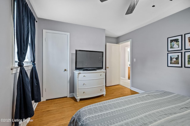 8433 Chase Rd, Louisville, KY 40258 - bedroom featuring wood finished floors and ceiling fan