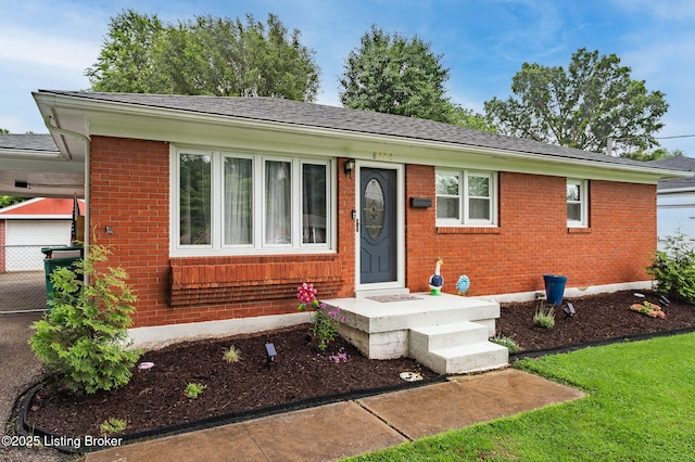 8433 Chase Rd, Louisville, KY 40258 - view of front facade with brick siding
