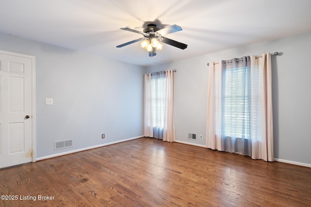 6503 Deep Creek Dr Unit 1, Prospect, KY 40059 - unfurnished room featuring wood finished floors and a ceiling fan