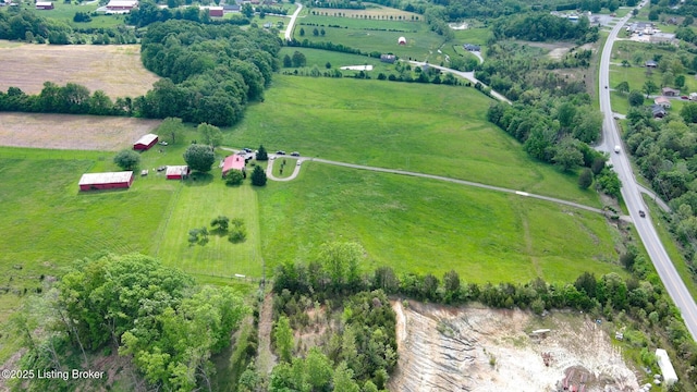 4198 Springfield Rd, Bardstown, KY 40004 - aerial view of sparsely populated area with agricultural land