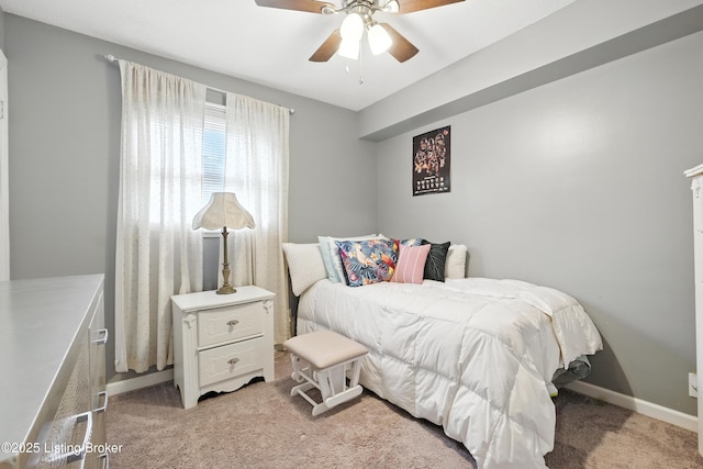 9903 Ponder Ln, Louisville, KY 40272 - bedroom with light carpet and a ceiling fan