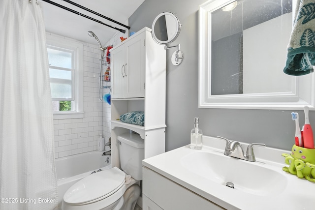 9903 Ponder Ln, Louisville, KY 40272 - full bathroom featuring shower / bath combination with curtain and vanity