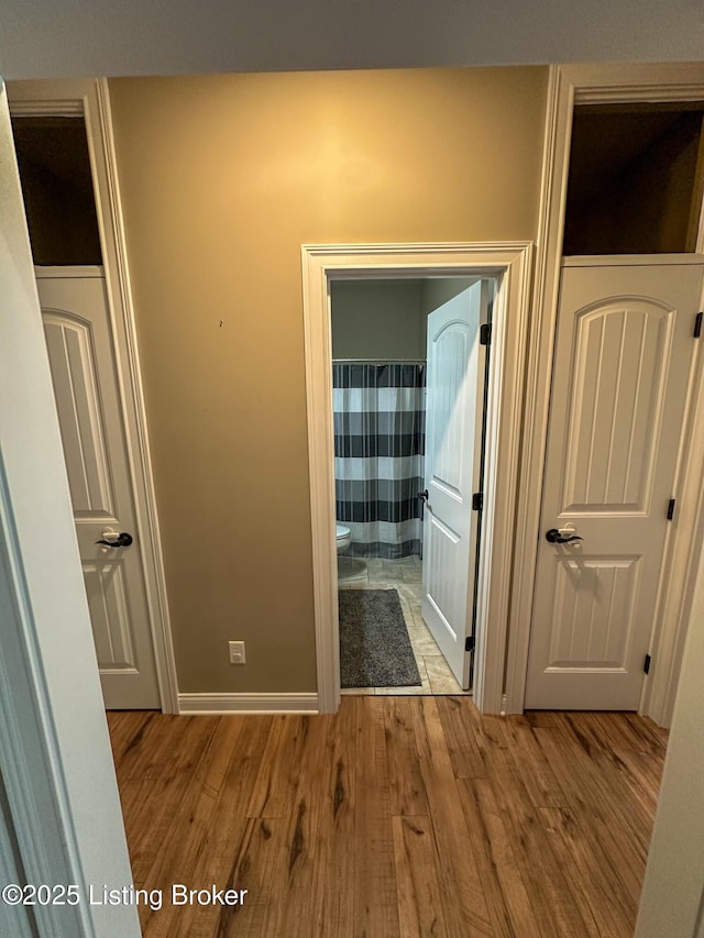 68 Lonnie Lawson Ct, Brandenburg, KY 40108 - hallway with wood finished floors