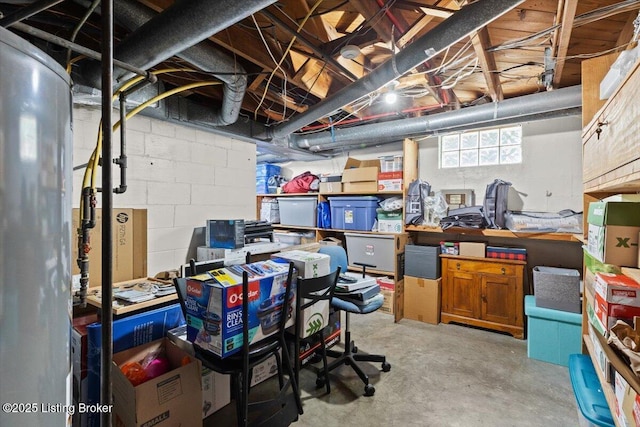 5612 Apache Rd, Louisville, KY 40207 - below grade area with concrete block wall