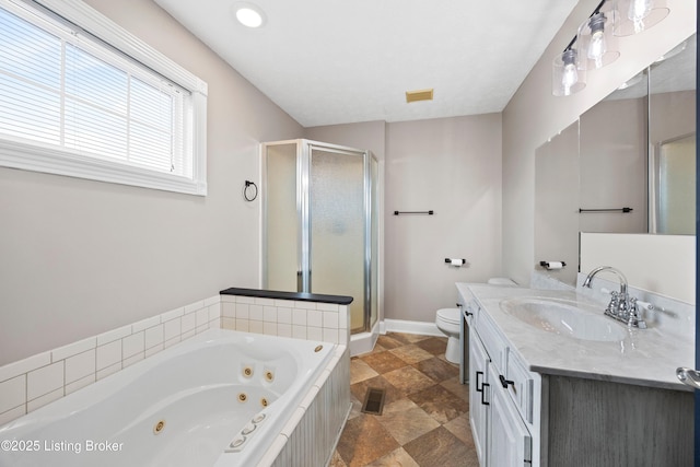 192 Loretto Rd, Springfield, KY 40069 - bathroom featuring a shower stall, vanity, and a whirlpool tub