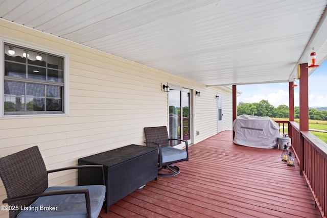 192 Loretto Rd, Springfield, KY 40069 - wooden terrace featuring a grill