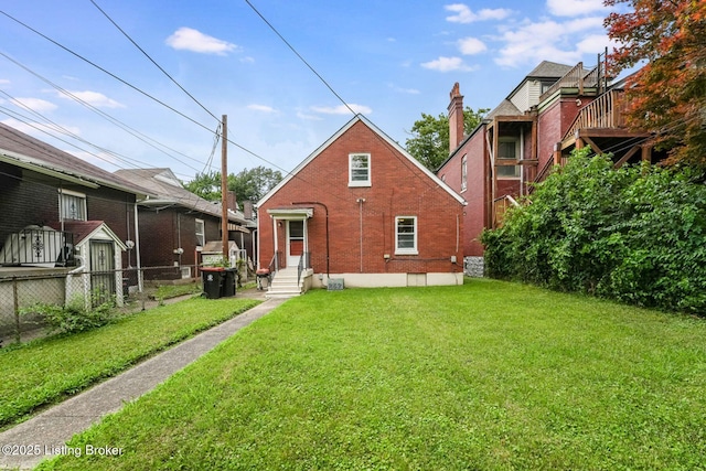 1721 S 4th St, Louisville, KY 40208 - rear view of property with brick siding