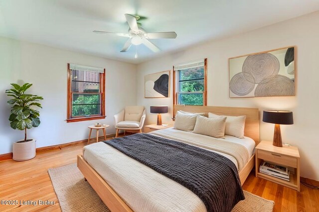 1721 S 4th St, Louisville, KY 40208 - bedroom featuring wood finished floors and ceiling fan
