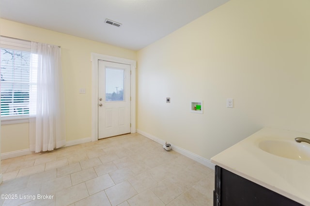 2990 Cedar Grove Rd, Shepherdsville, KY 40165 - laundry room with hookup for an electric dryer, washer hookup, and light tile patterned floors