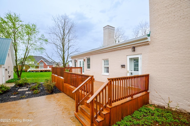 2990 Cedar Grove Rd, Shepherdsville, KY 40165 - wooden terrace with a patio