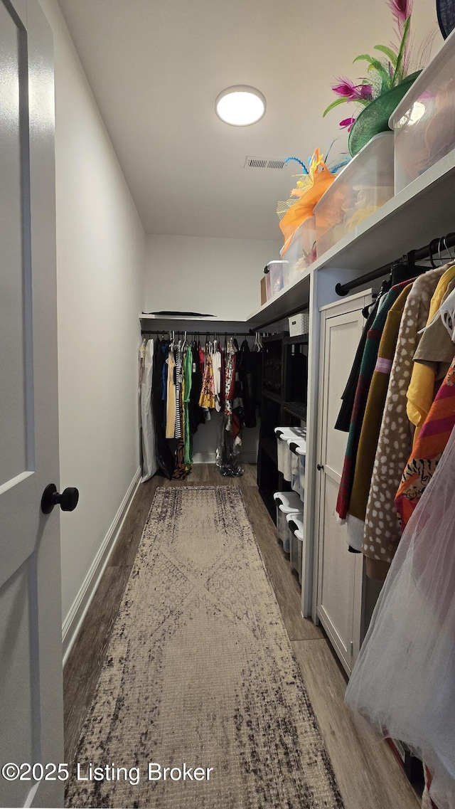 6015 St Bernadette Ave, Prospect, KY 40059 - walk in closet featuring wood finished floors